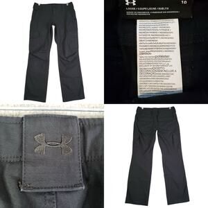 Under Armour Pants 10 Black Storm Tactical Patrol Cargo Utility Ripstop Outdoor